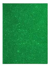 Foamy 1/8 Escarchado Verde Oscuro Paquete x 10uni