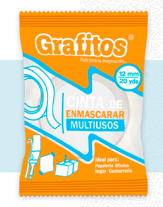 Cinta Enmascarar 12mm x 20mts