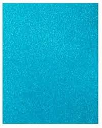 Foamy 4 Cartas Escarchado Azul Claro Paquete x 10uni