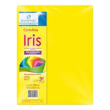 Papel Iris Carta Amarillo Bandera Paquere x 20