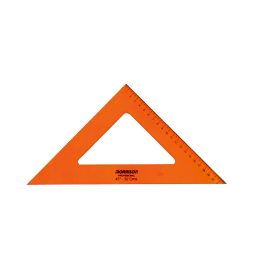 Escuadra Morrison/Precision Drawn 45° x 32cm