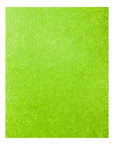 Foamy 1/8 Escarchado Verde Claro Paquete x 10uni