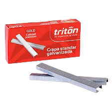 Gancho Cosedora Triton Galvanizado x 5000