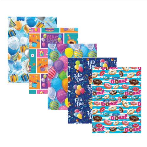 Papel Regalo Cumpleños x 10