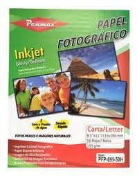 Papel Fotografico A4 Adhesivo 50H 135gr
