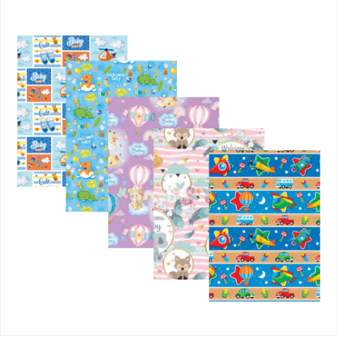 Papel Regalo Bebe x 10
