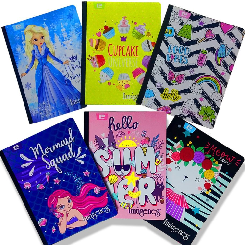 Cuaderno Cosido Imagen Rayado 100H Femenino