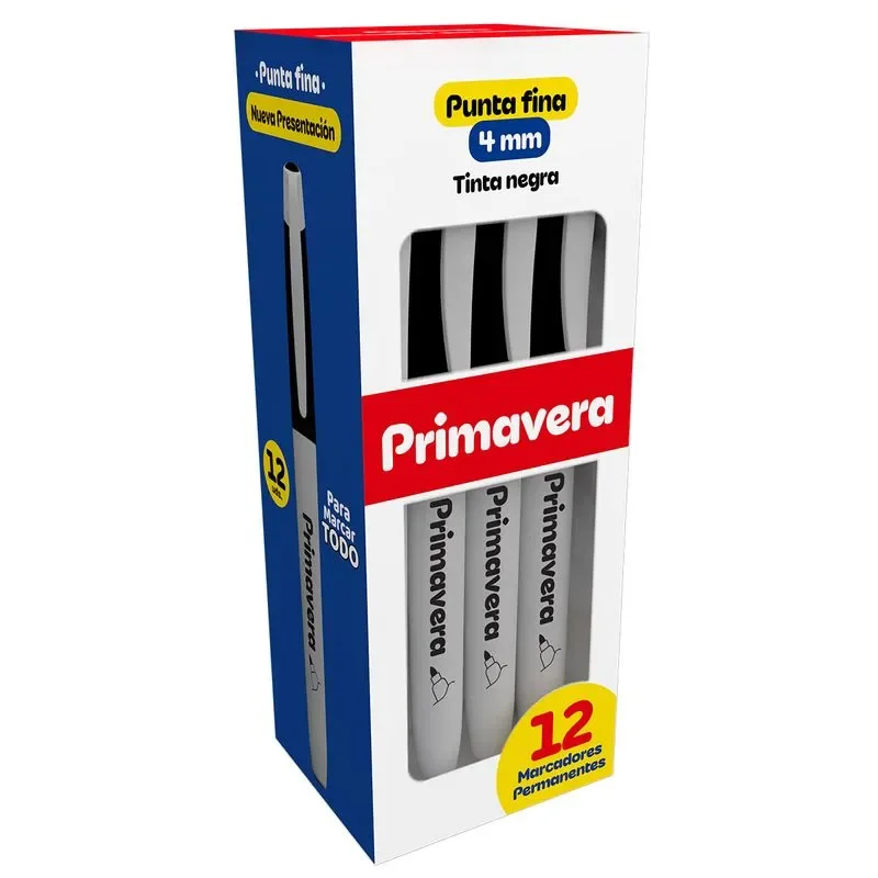Marcador Permanente Primavera Negro