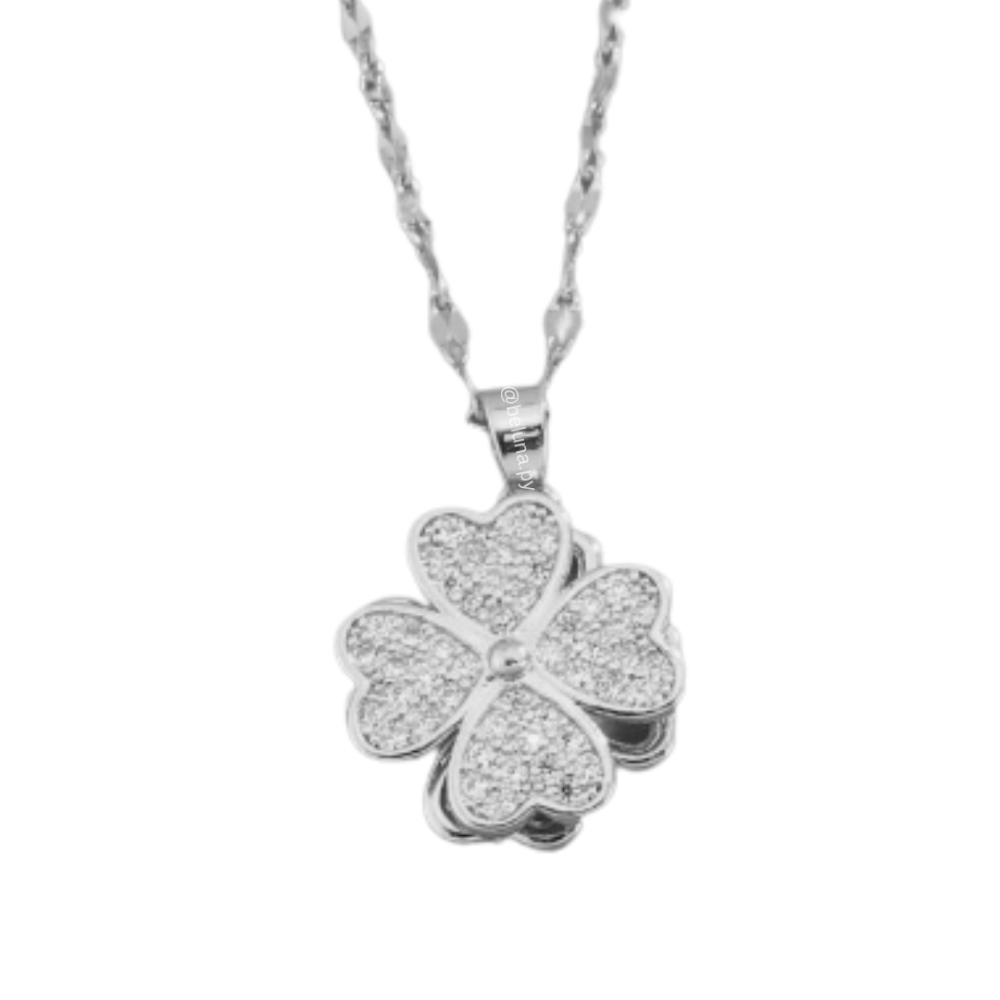CADENA CLOVER SILVER