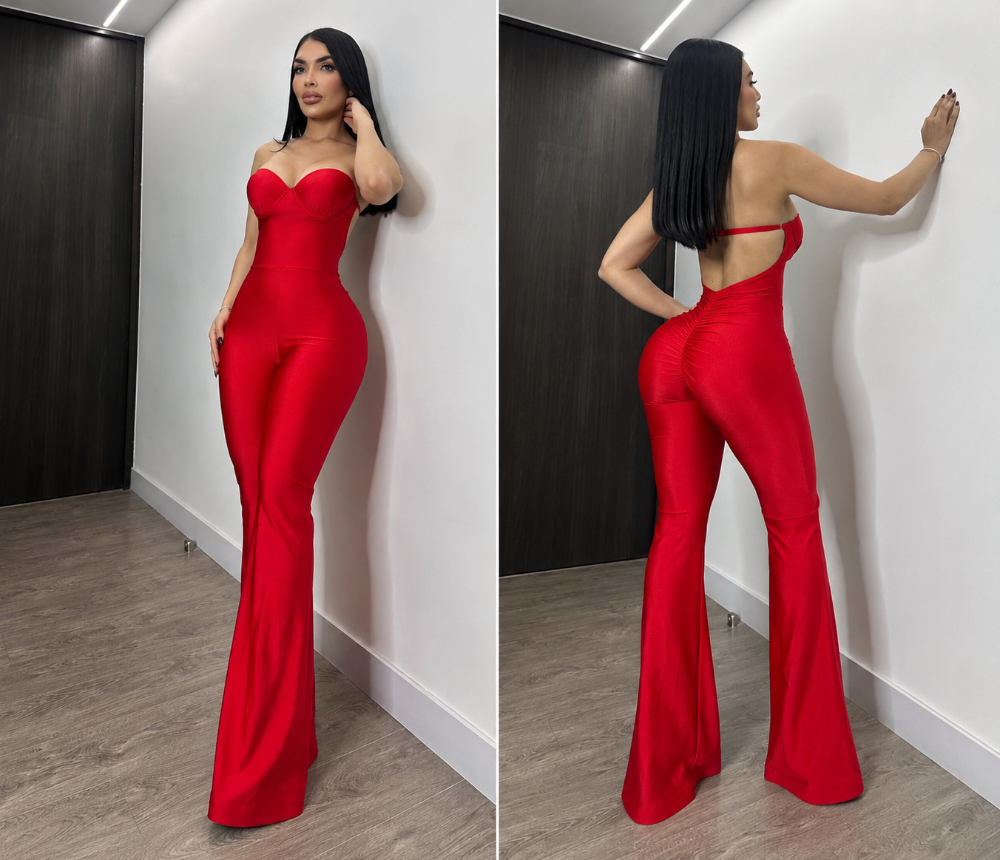 Enterizo Destellante 533 - Rojo