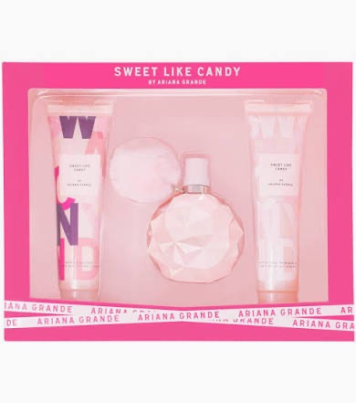 ARIANA GRANDE SET SWEET LIKE CANDY SET 3PZAS 1 PERFUME DOS CREMAS
