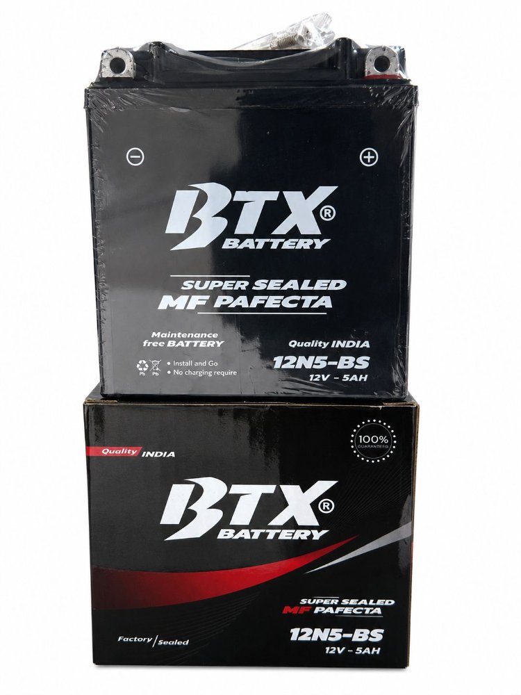 BateriaBTX 12N5  PULSAR135/BOXERBM150/DISCOVER(TODAS)/SZ-R/CRYPTON110-115/LIBERO 125/XTZ125MV/YBR125/FZ16/MRX125/150MV/CBF125/ACTIV110/TVS SPORT100