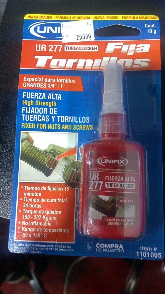 FIJA TORNILLOS FUERZA ALTA