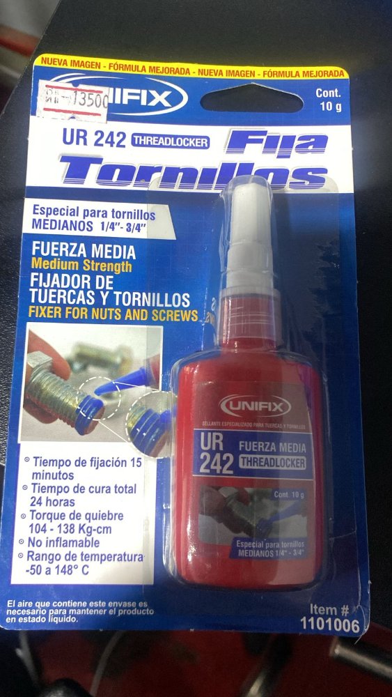 FIJA TORNILLOS FUERZA MEDIA