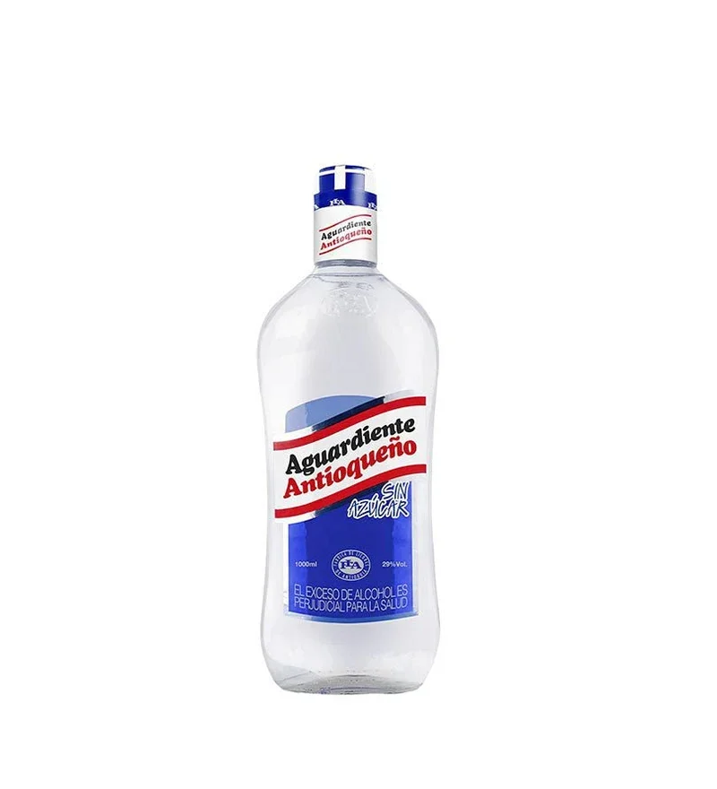 LITRO VIDRIO AZUL