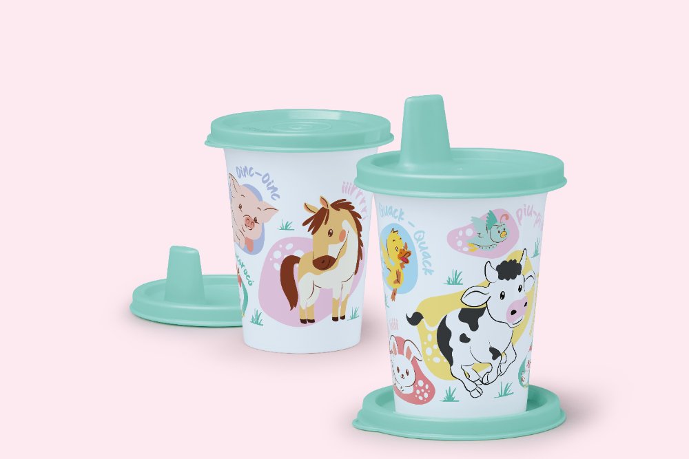 Copinho Com Bico Baby Fazendinha 200 ml