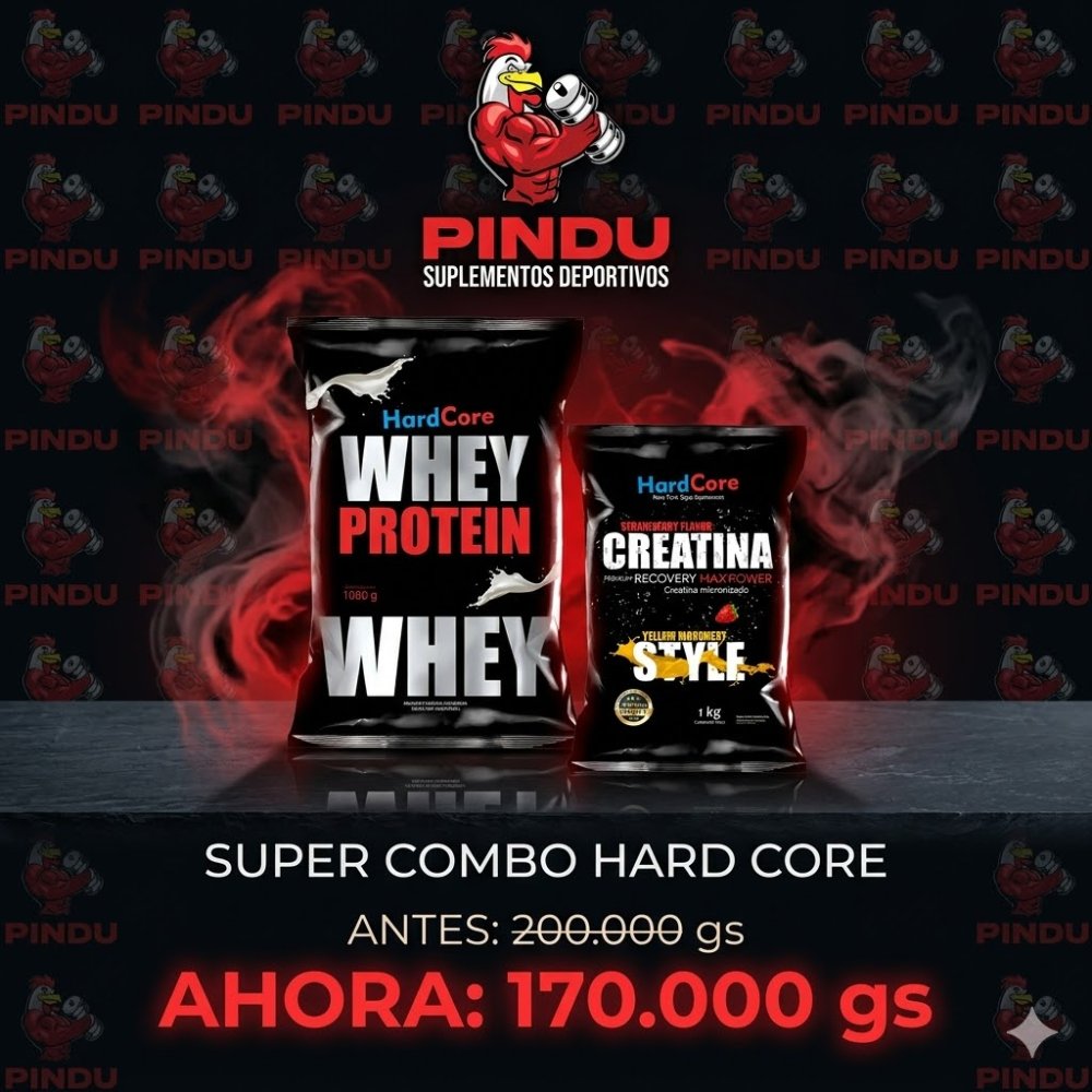 COMBO WHEY HARD CORE + CREATINA HARD CORE