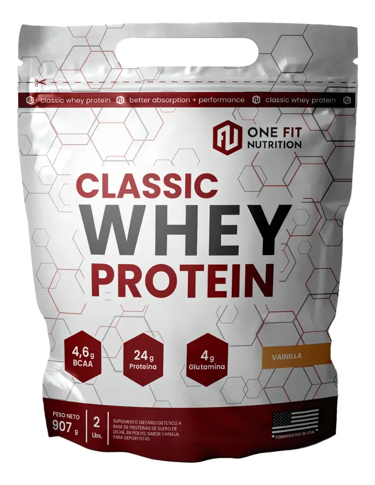 Classic Whey Protein - Doypack - One Fit Nutrition Sabor vainilla