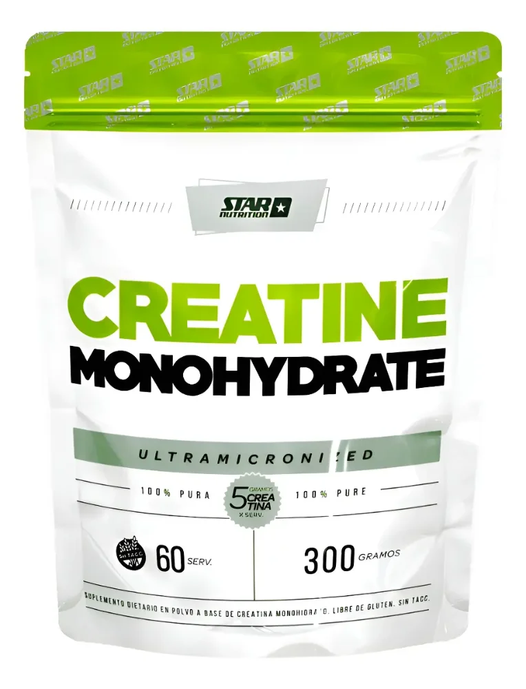 Creatina Monohidrato Star Nutrition 300grs Doy Pack Sin Tacc