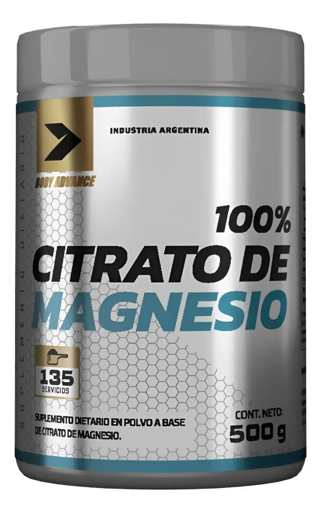 Body Advance 100% Citrato De Magnesio 500gr Neutro