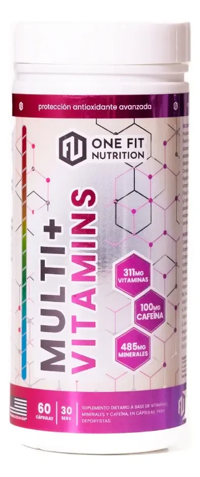 Multi Vitamins One Fit 60 Caos Vita C Magnesio B3 B5 Zinc Multivitaminico