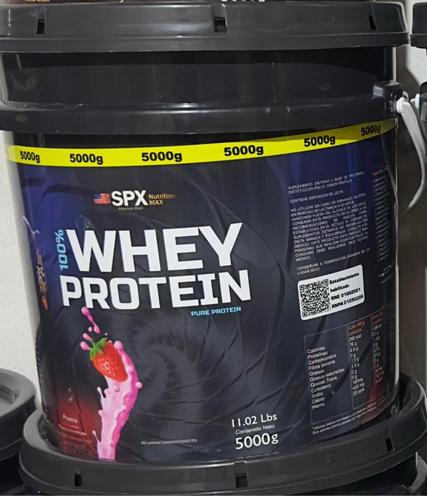 Suplemento 100% Whey Protein Spx Nutrition Max 5 kg Sabor Frutilla