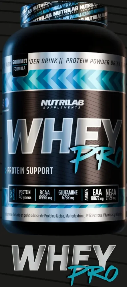 Whey Pro 2.0 Classic Line 1 Kg Nutrilab Proteina Concentrada Sabor chocolate