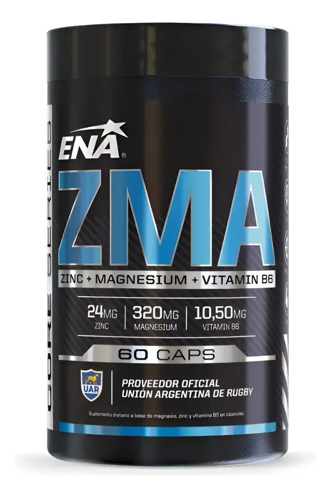 Zma (60 Caps) - Zinc Magnesio Vitamina B6 - Ena Sport