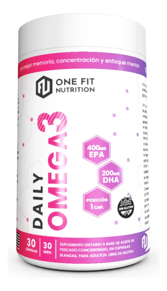 Daily Omega 3 30 Caps 30 Serv. One Fit Sin Tacc