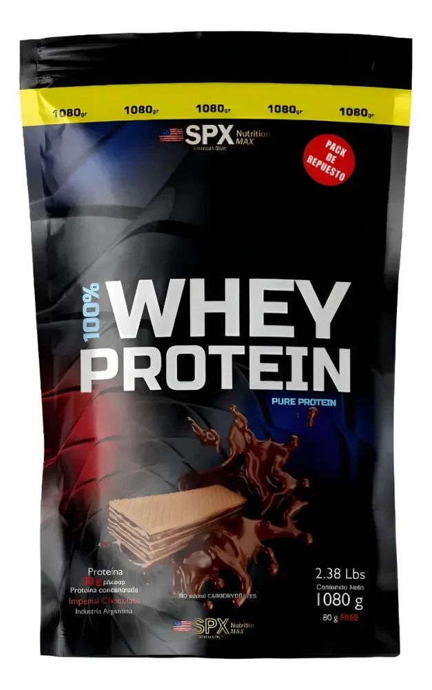 Suplemento 100% Whey Protein Spx Nutrition Max 1080 Grs Sabor chocolate