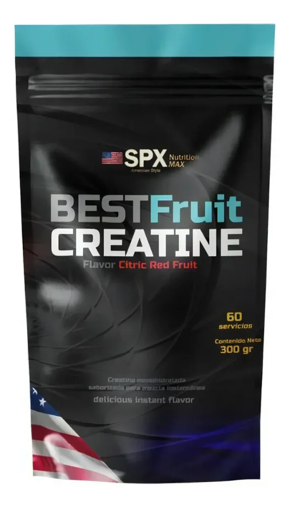 Creatina Micronizada SPX Nutrition Max Sabor Frutilla Cítrica 300g
