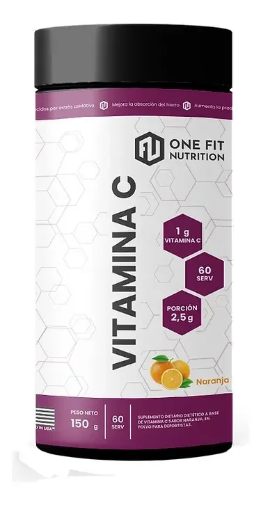 Vitamina C 150 Grs Sabor Naranja One Fit Nutrition
