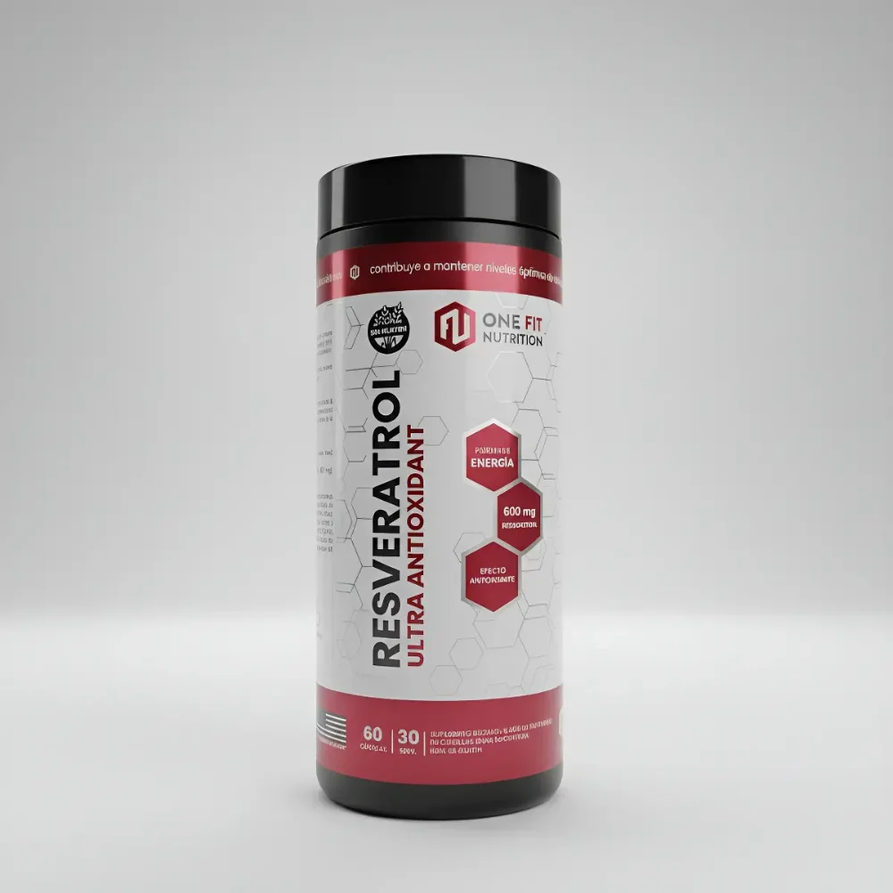 Resveratrol One Fit: Suplemento Antioxidante de 60 Cápsulas Sin TACC