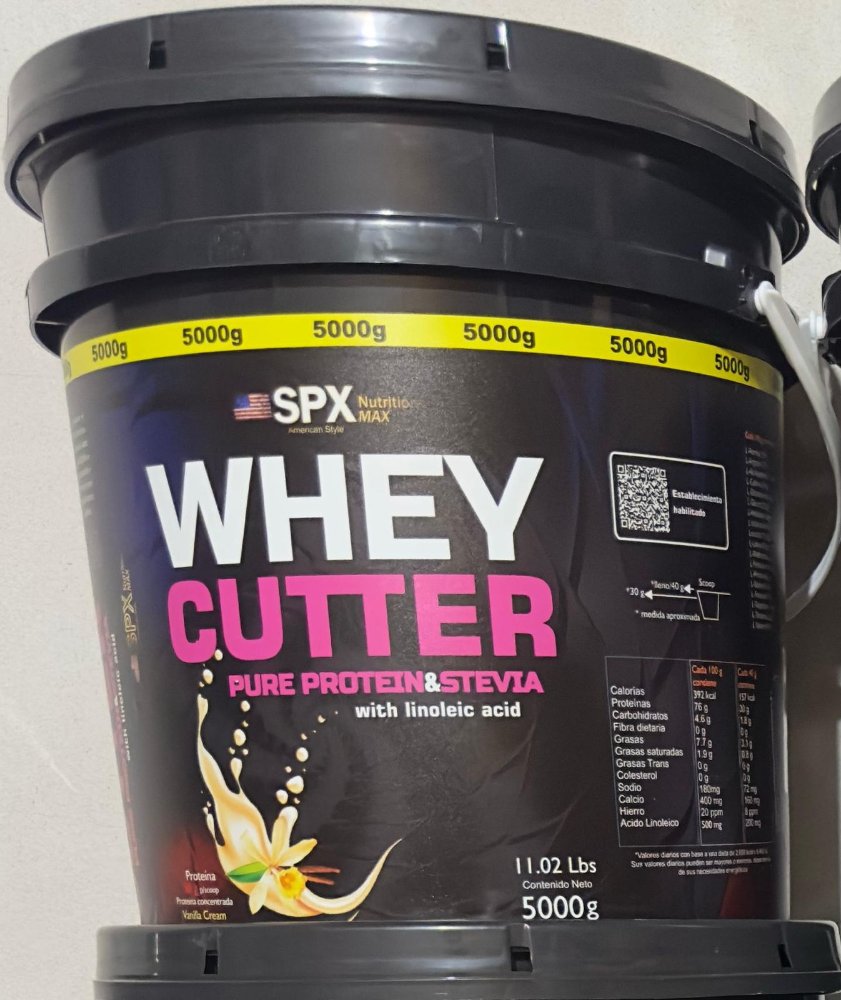 Proteína Whey SPX Nutrition Max Cutter vainilla 5 kg con CLA