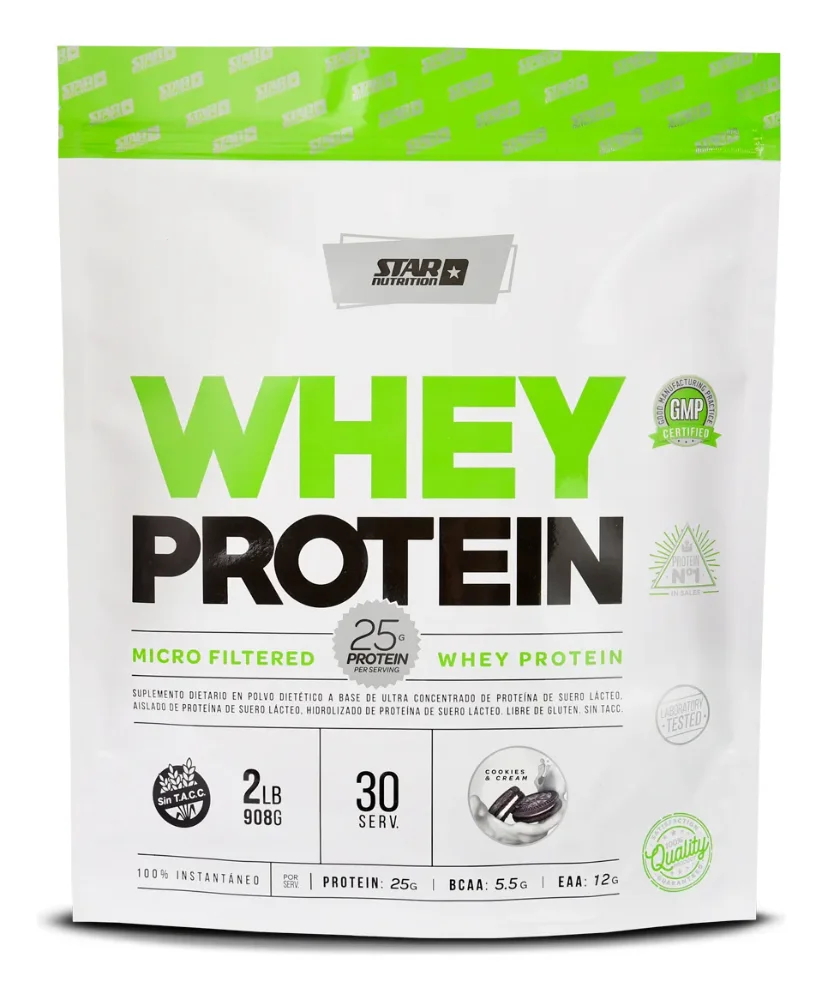 Star Nutrition Whey Protein 2 Lb Sabor Cookies And Cream Doy pack