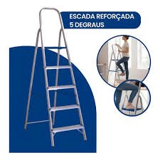 ESCADA RESID 5 DEGRAUS 1.65 ALT ALUMASA
