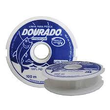 LINHA P/PESCA 100M 0.80 DOURADO