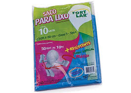 SACO PLAST LIXO 50L PC C/10 FORTLAR