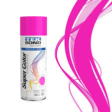 TINTA SPRAY FLUOR 350ML ROSA TEKBOND