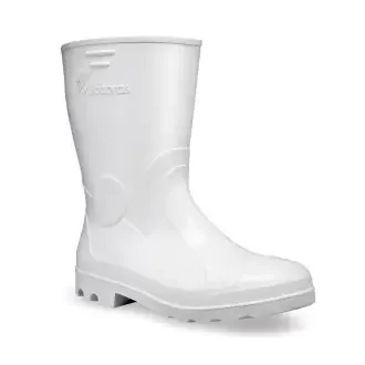 Bota Vulcaflex Branca Pvc Cano Médio C/Forro 37