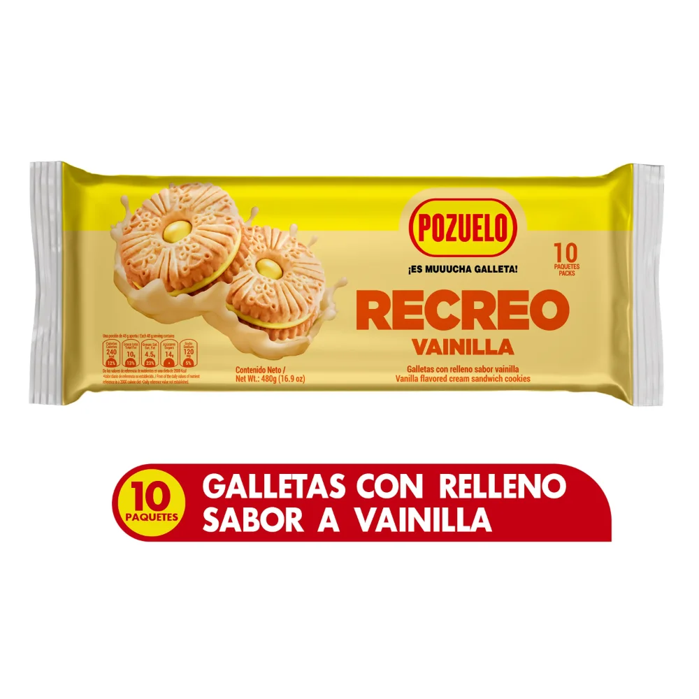GALLETAS CREMA DE VAINILLAS  POSUELO