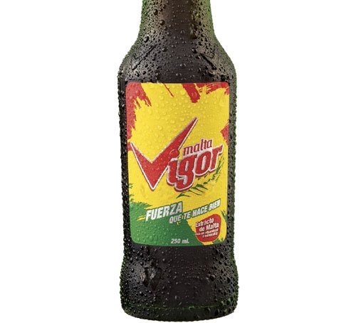 soda malta vigor de vidrio