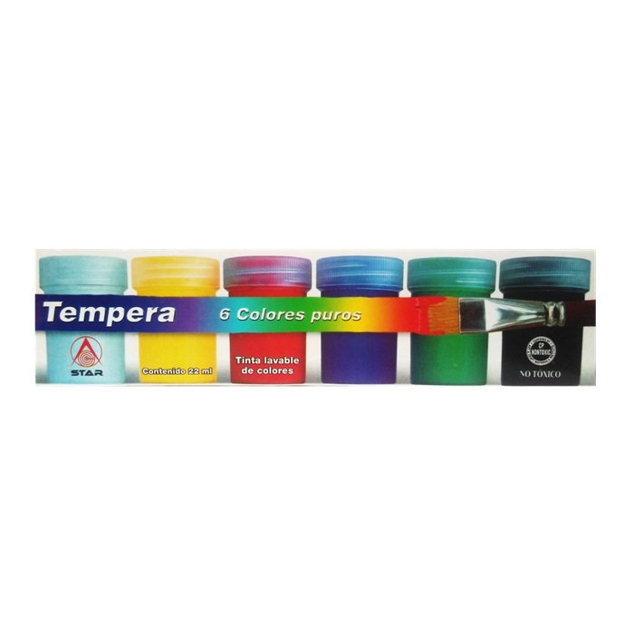 tempera de colores