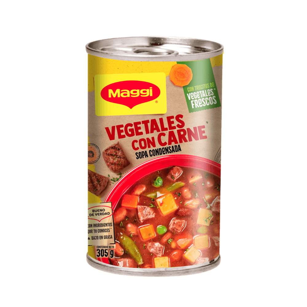 sopa vegetal de carne