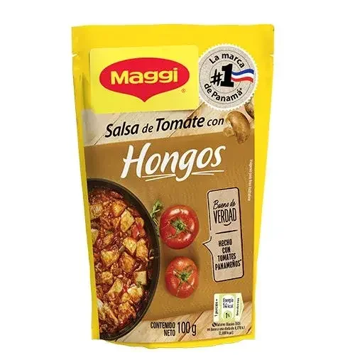 Salsa de tomate con hongos