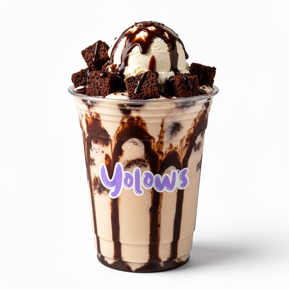 Especial de Brownie + helado 12 onzas