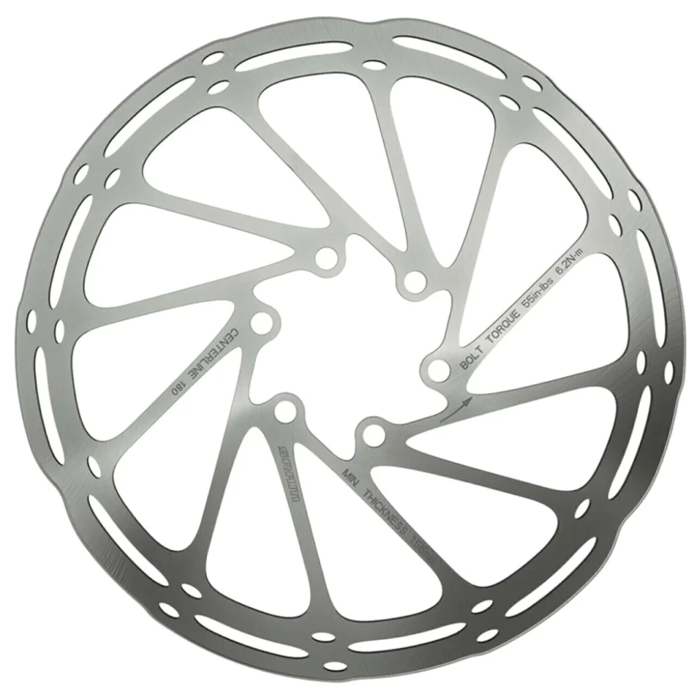 DISCO SRAM 180MM PLATEADO TORNILLOS