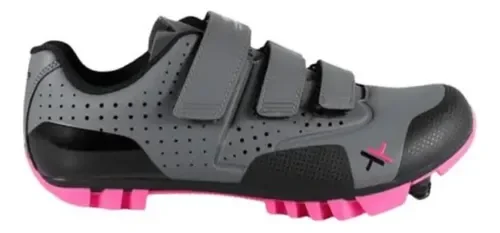 ZAPATITO MTB MATTOS CINTA GRIS/ROSA FEM 35BR