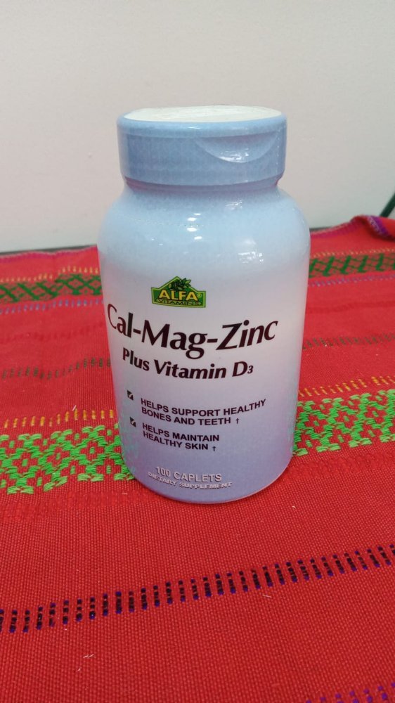 B-4	  CAL-MAG-ZINC PLUS + VITAMINA D3 (100 CAPLETAS) - D3 + CALCIO + MAGNESIO + ZINC. ALFAVITAMINS