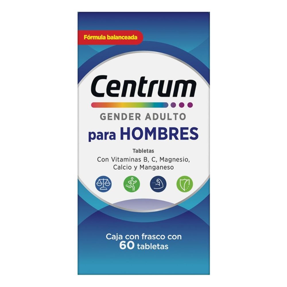 A-2 CENTRUM GENERO HOMBRE	(120 CAPS) - MULTIVITAMINAS Y MULTIMINERALES. GSK